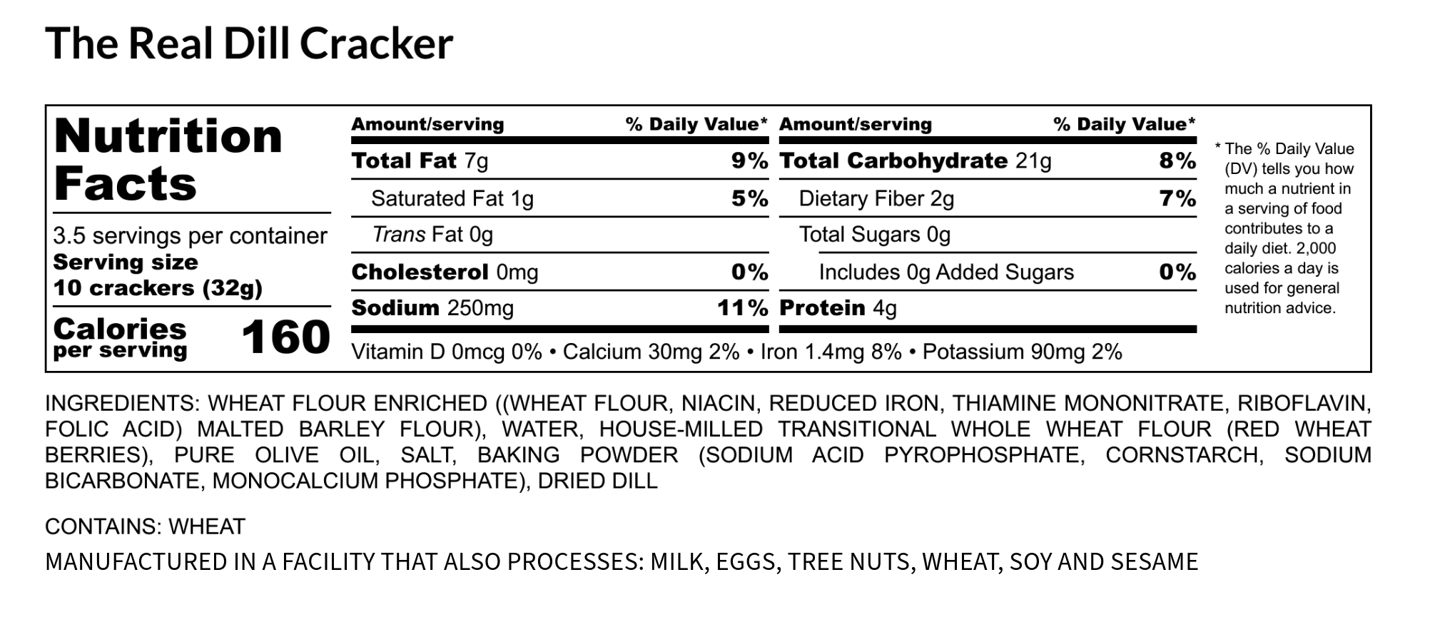 Seven Stars Bakery - Wholesale Crackers - The real dill cracker3