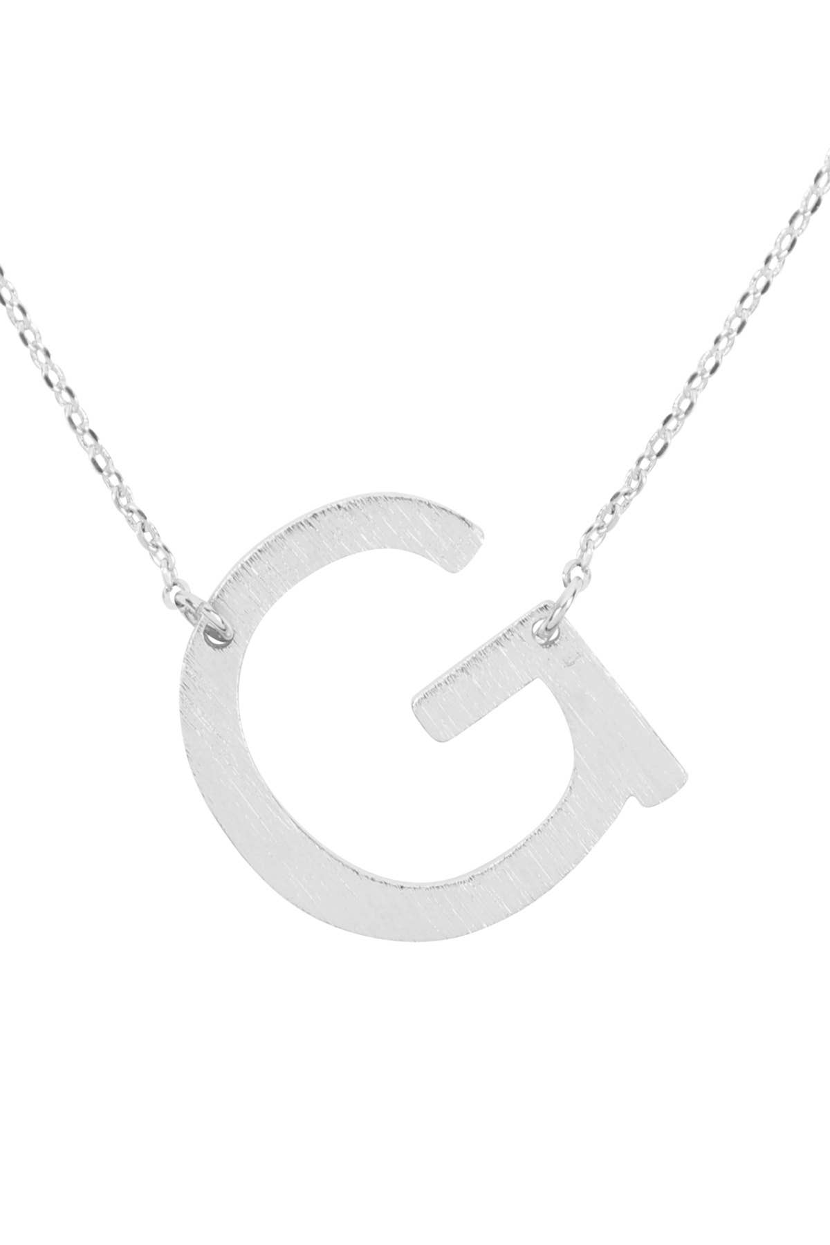 MYS Wholesale Inc - Wholesale Pendant/Charm Necklace - Initial Rough Finish Chain Necklace2
