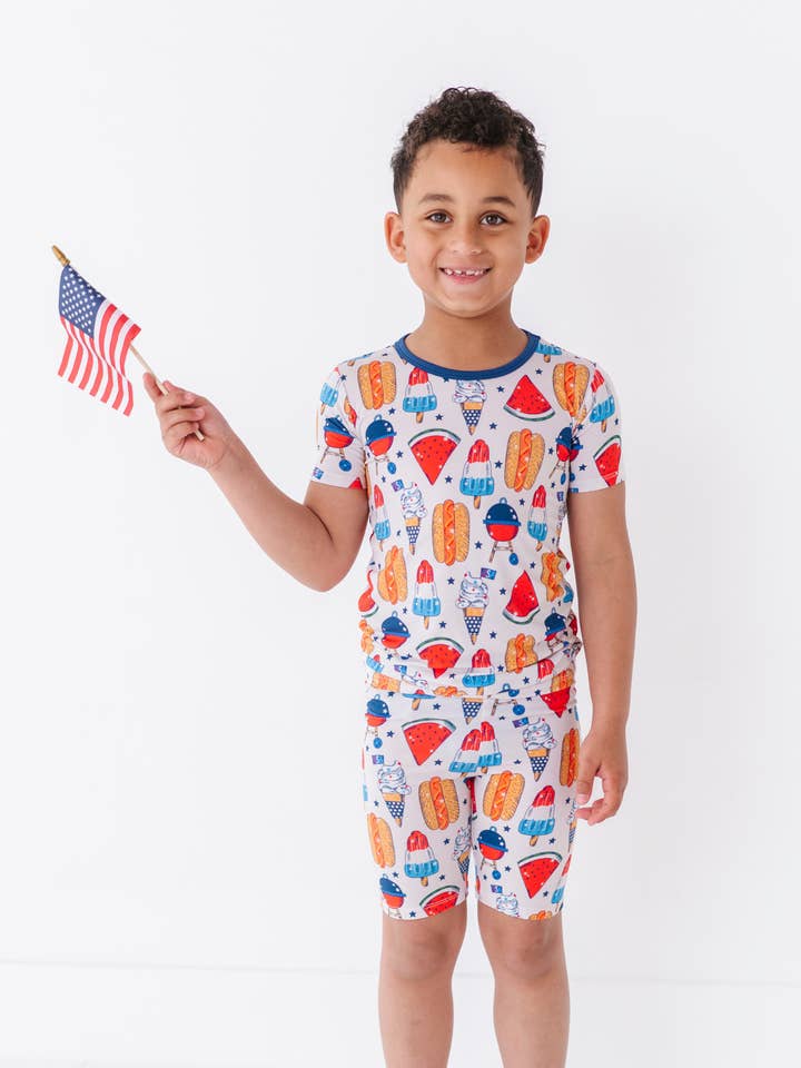 Kiki + Lulu - Wholesale Sleepwear Set - Kids - Red, White & BBQ Kids Pajamas