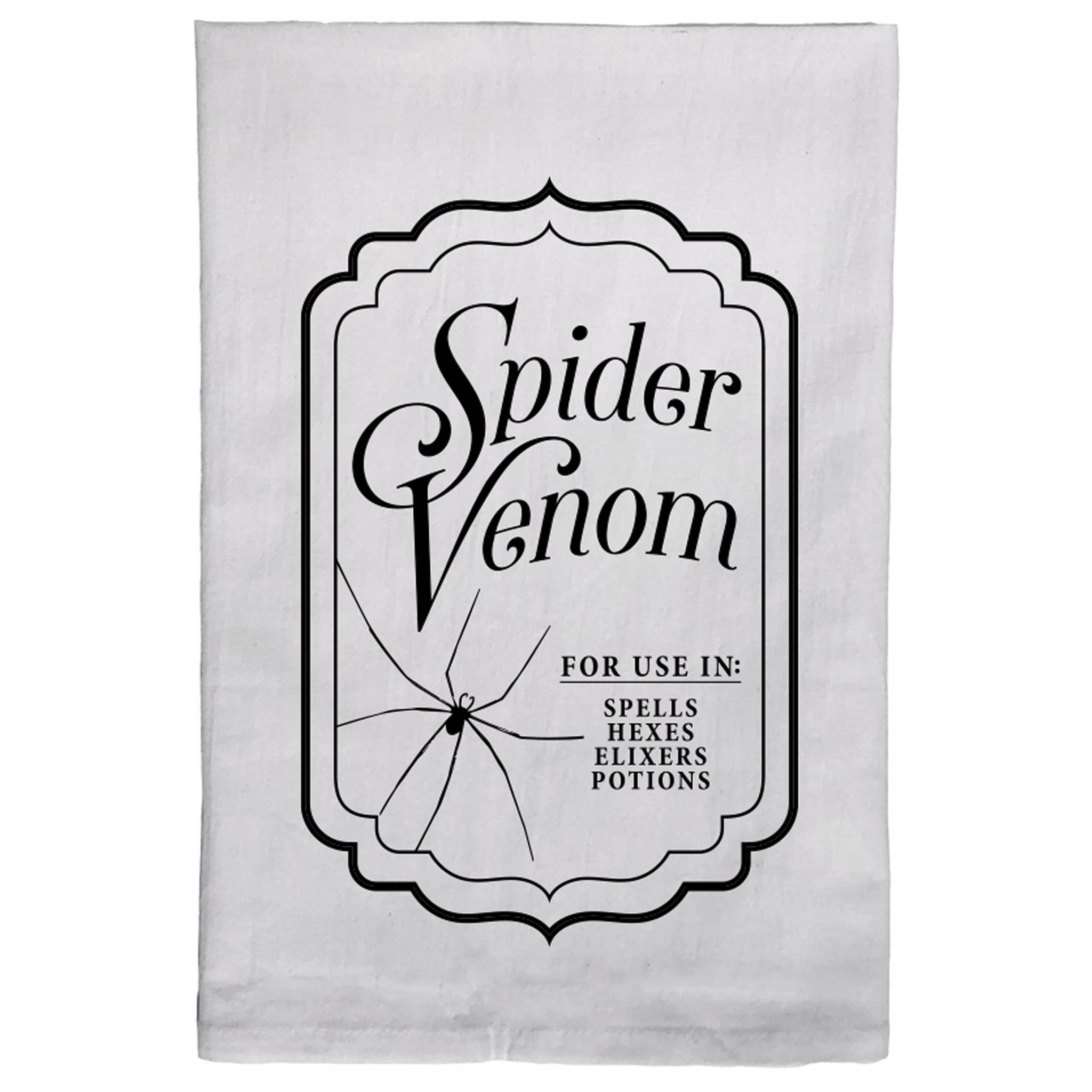 RubiaRojo - Wholesale Tea Towel - Spider Venom Vintage Halloween Spooky Kitchen Tea Towel1