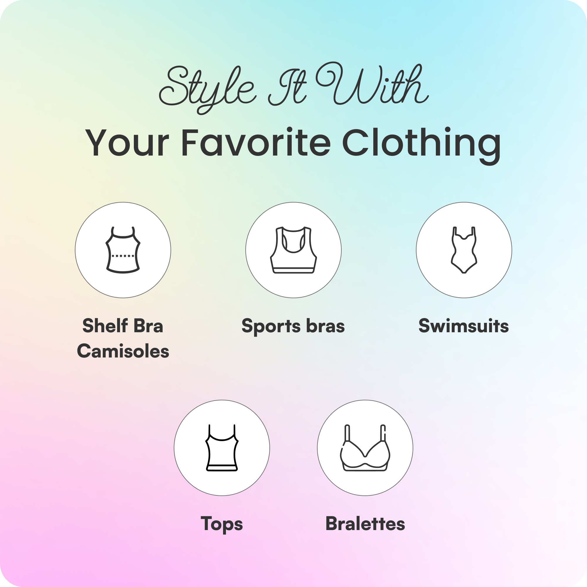 Honey Cloudz – wholesale Bra inserts – Women’s – Deep Triangle Bra Inserts 5