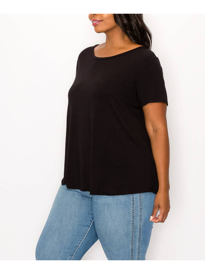 Studio Ko Clothing - Wholesale Tunic - Women's - BAMBOO CLASSIC PLUS SIZE TOP