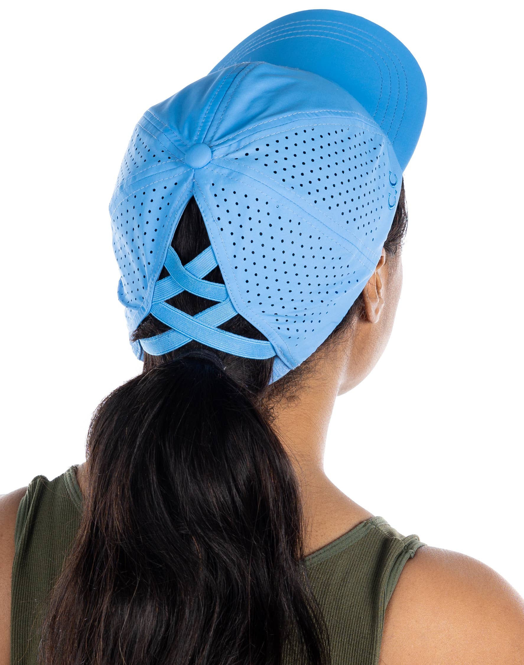 Funky Junque – wholesale Ponytail cap – Women’s – Criss Cross Laser Cut Cap8