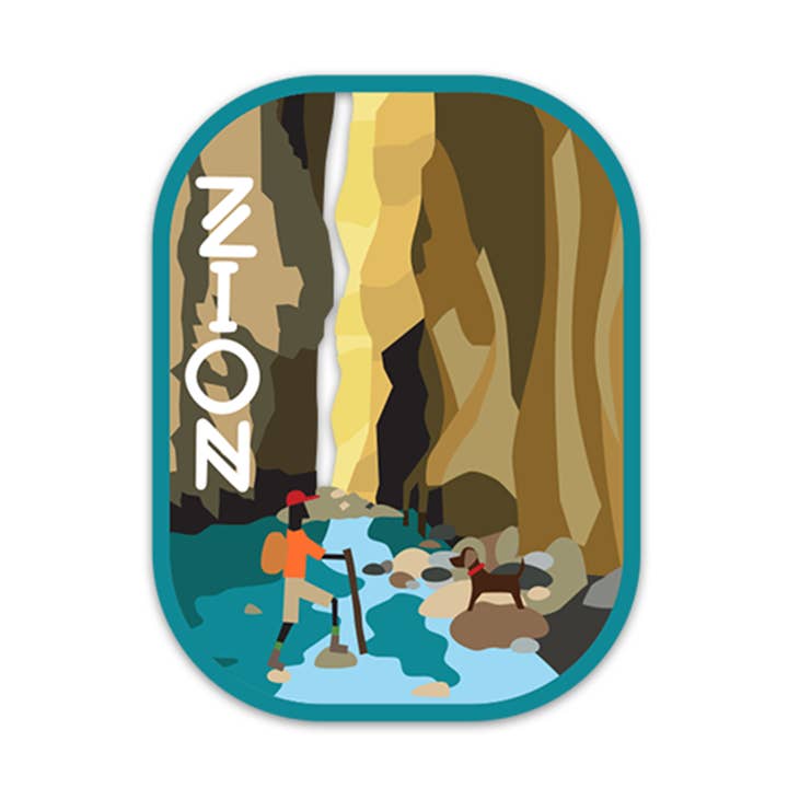 Zion National Park Sticker for wholesale by R. Nichols Stationery & Gifts