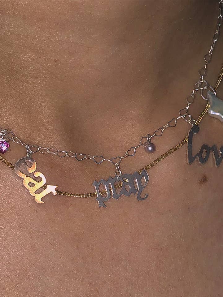 Eat, pray, love choker for wholesale by The End Lingerie