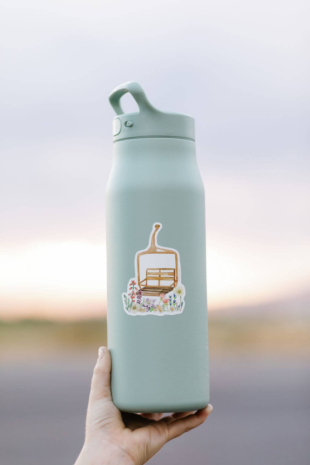 Lana's Shop - Wholesale Phone & Laptop Stickers - Wildflower Ski Chairlift Sticker1