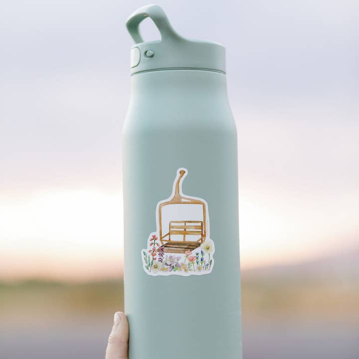 Lana's Shop - Wholesale Phone & Laptop Stickers - Wildflower Ski Chairlift Sticker1