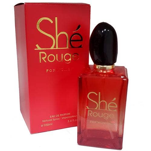 SHE Rouge 3.4 oz EDP för kvinnor – Livlig fruktig blommig för wholesale av Daspar