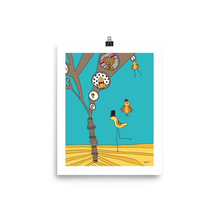 The MoMeMans - Wholesale Art Print - Treehouses Print9
