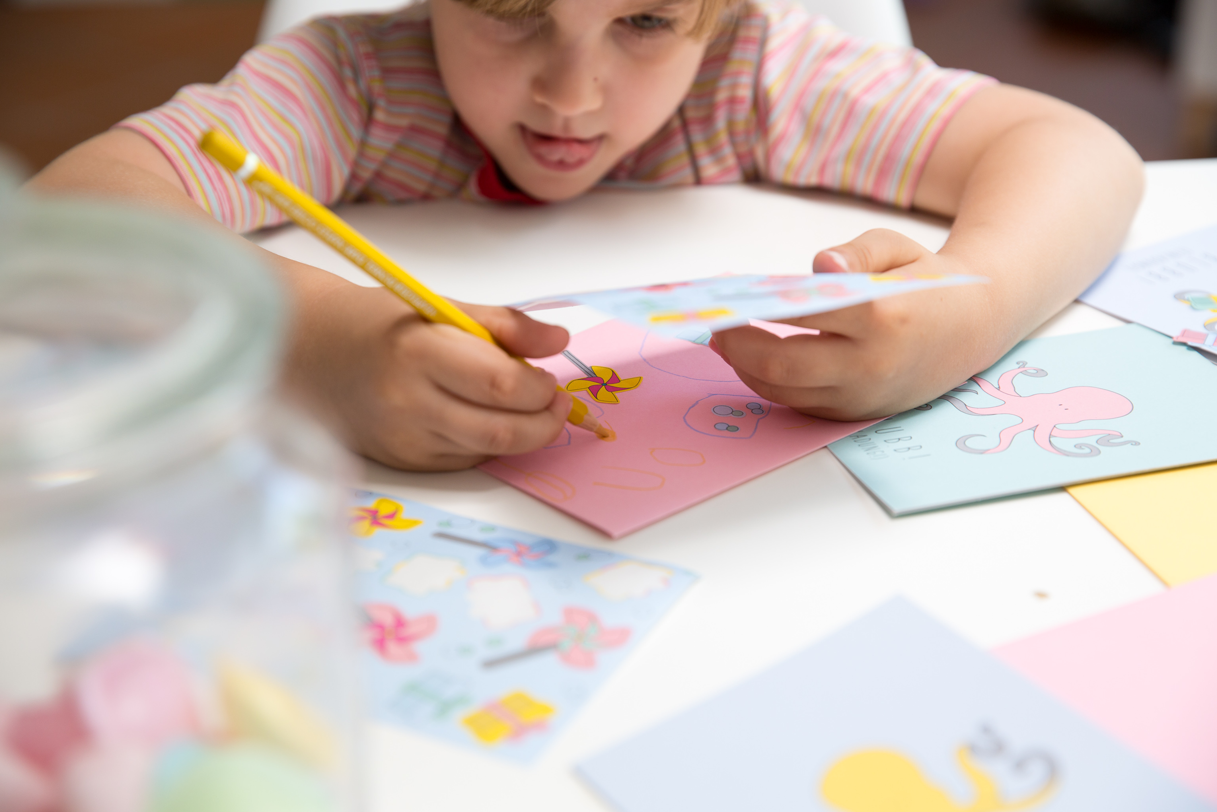 My Pretty Circus - Wholesale Birthday Card - Invitation card set for children's birthday party animal octopus2