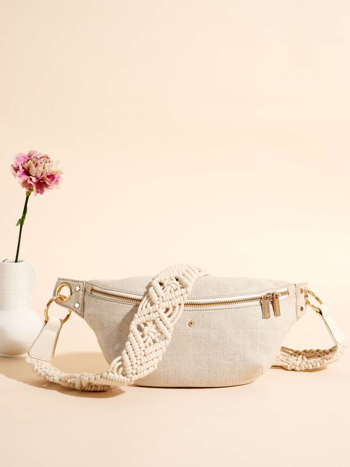 NICOLE MACRAME LINNED FANNY PACK for engroshandel hos Maradji