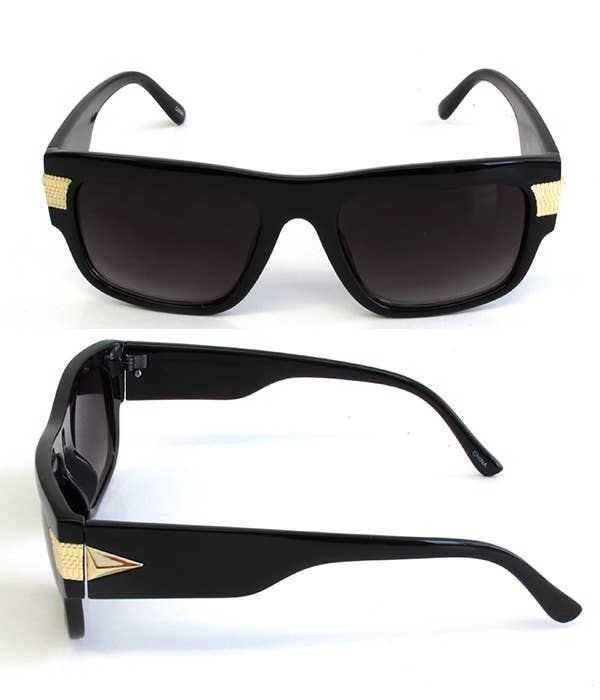 Jewelry Max - Wholesale Sunglasses - Women's - ( #135 )  RECTANGLE GLAM FRAME SUNGLASSES0