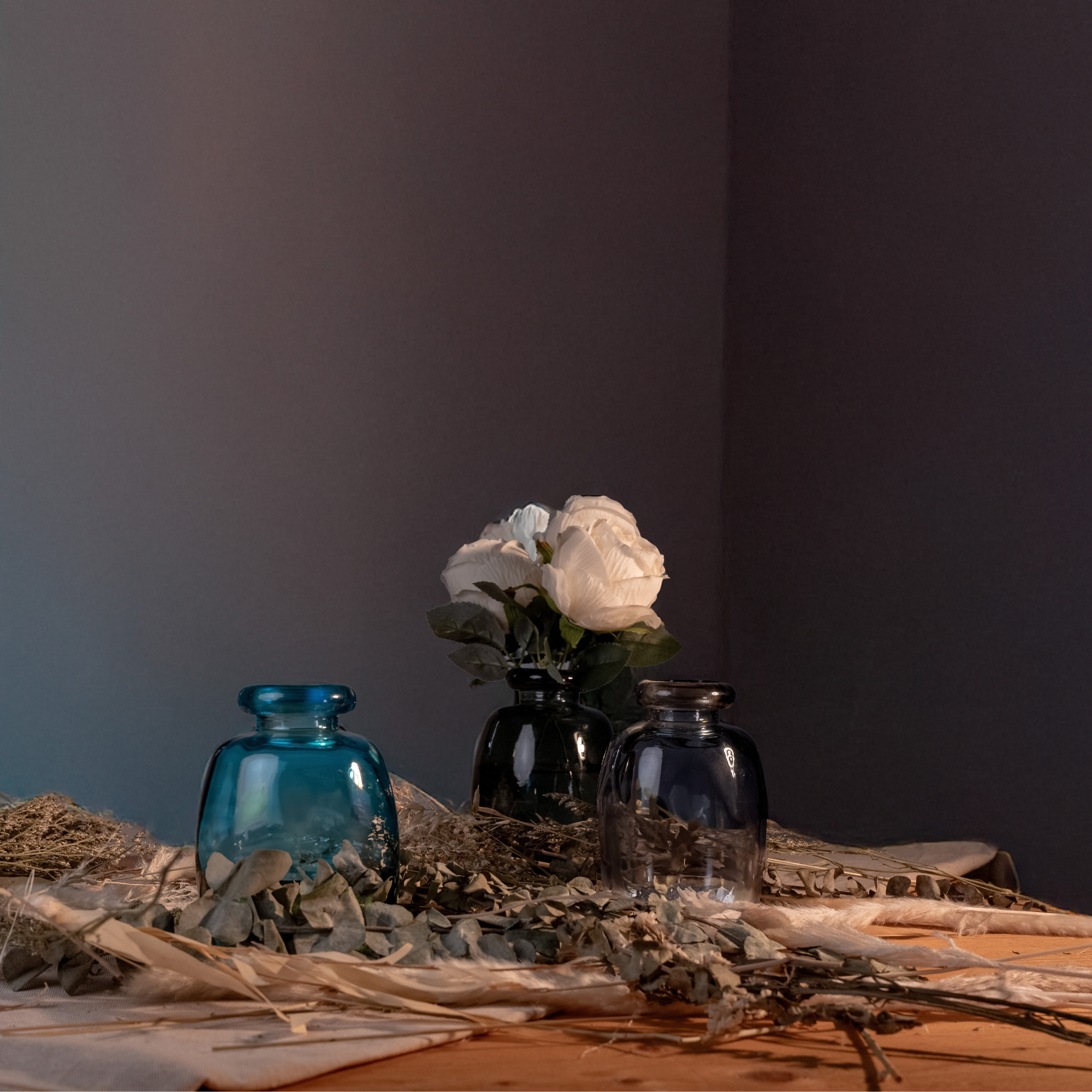 Jarapa - Venta al por mayor Floreros - Jarrón Martos de Vidrio Reciclado 16 cm2