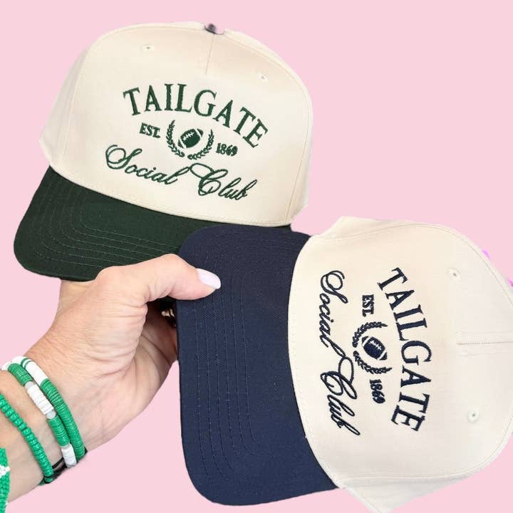 Camel Threads - Wholesale Trucker Hat - Women's - Tailgate Social Club Canvas Trucker Hat - Navy