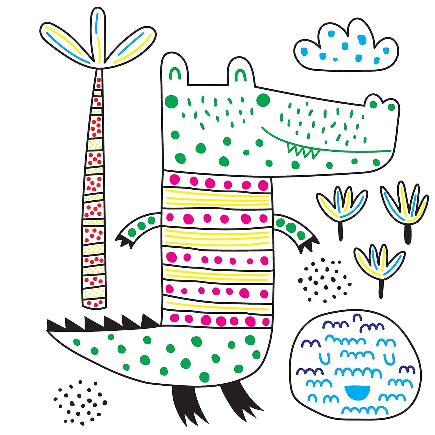 Fox Chapel Publishing - Wholesale Coloring & Activity Book - Kids & Baby - Easy and Fun Paint Magic with Water: Animals1