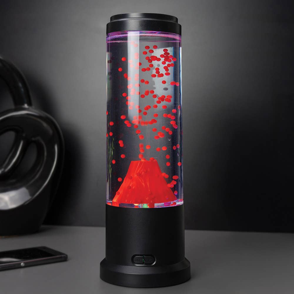 The Source Wholesale LTD – wholesale Accent/desk lamp – Round Volcano Lamp Battery and USB1