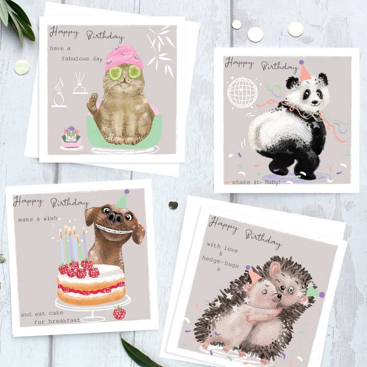 SABIVO Design - Wholesale Birthday Card - Niece Panda Twerking Birthday Printed Wholesale Card2