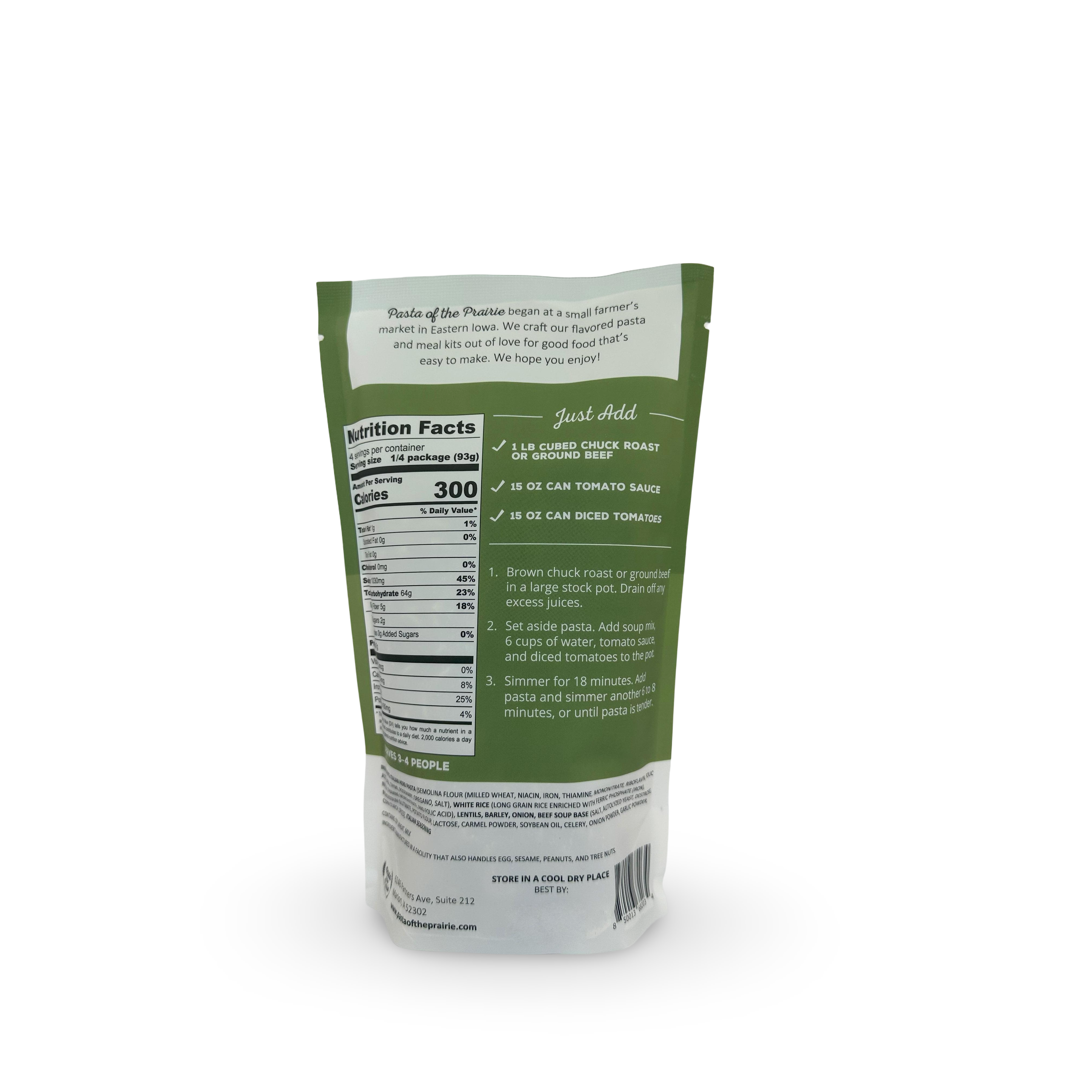 Pasta of the Prairie - Wholesale Soup - Hearty Beef Soup Mix1