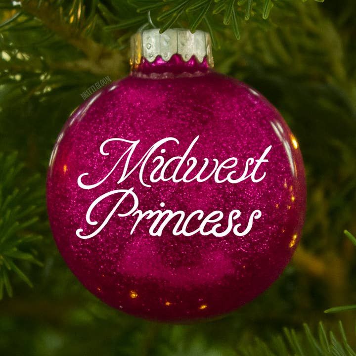brattybloom - Wholesale Ornament - Midwest Princess Glitter Ornament | Plastic | Chappell0