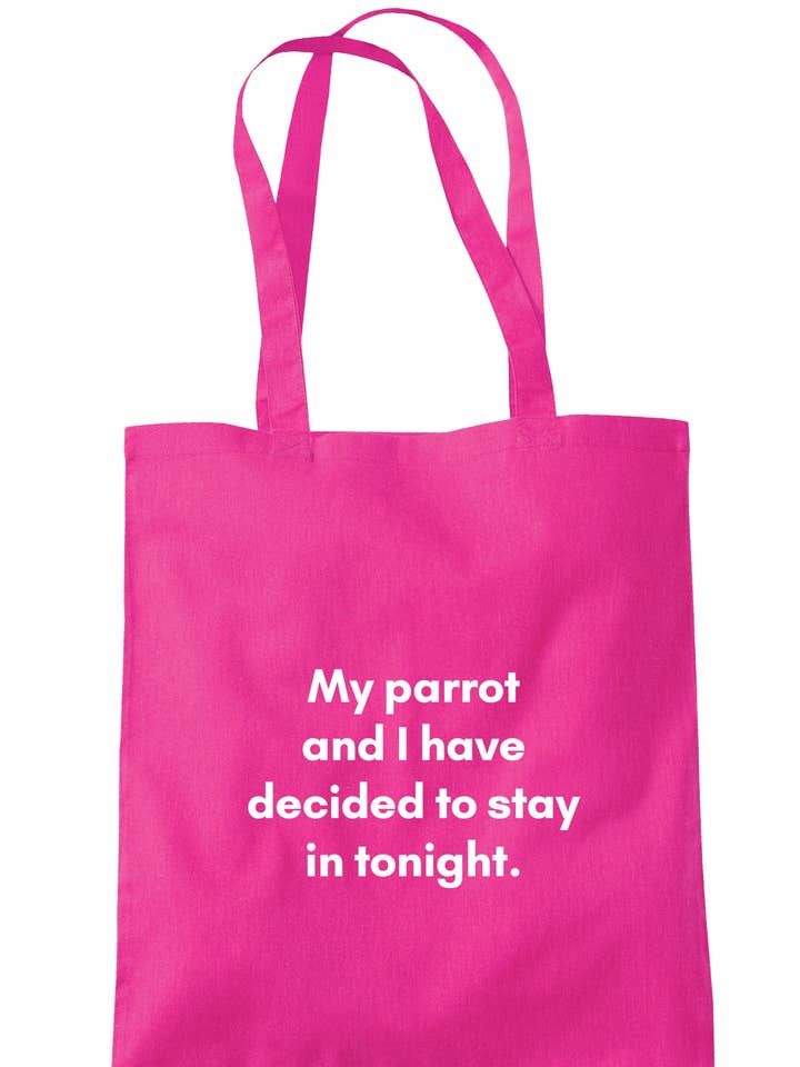 Min papegøje og jeg har besluttet at.. mulepose S1409 for engroshandel hos Illustrated Identity