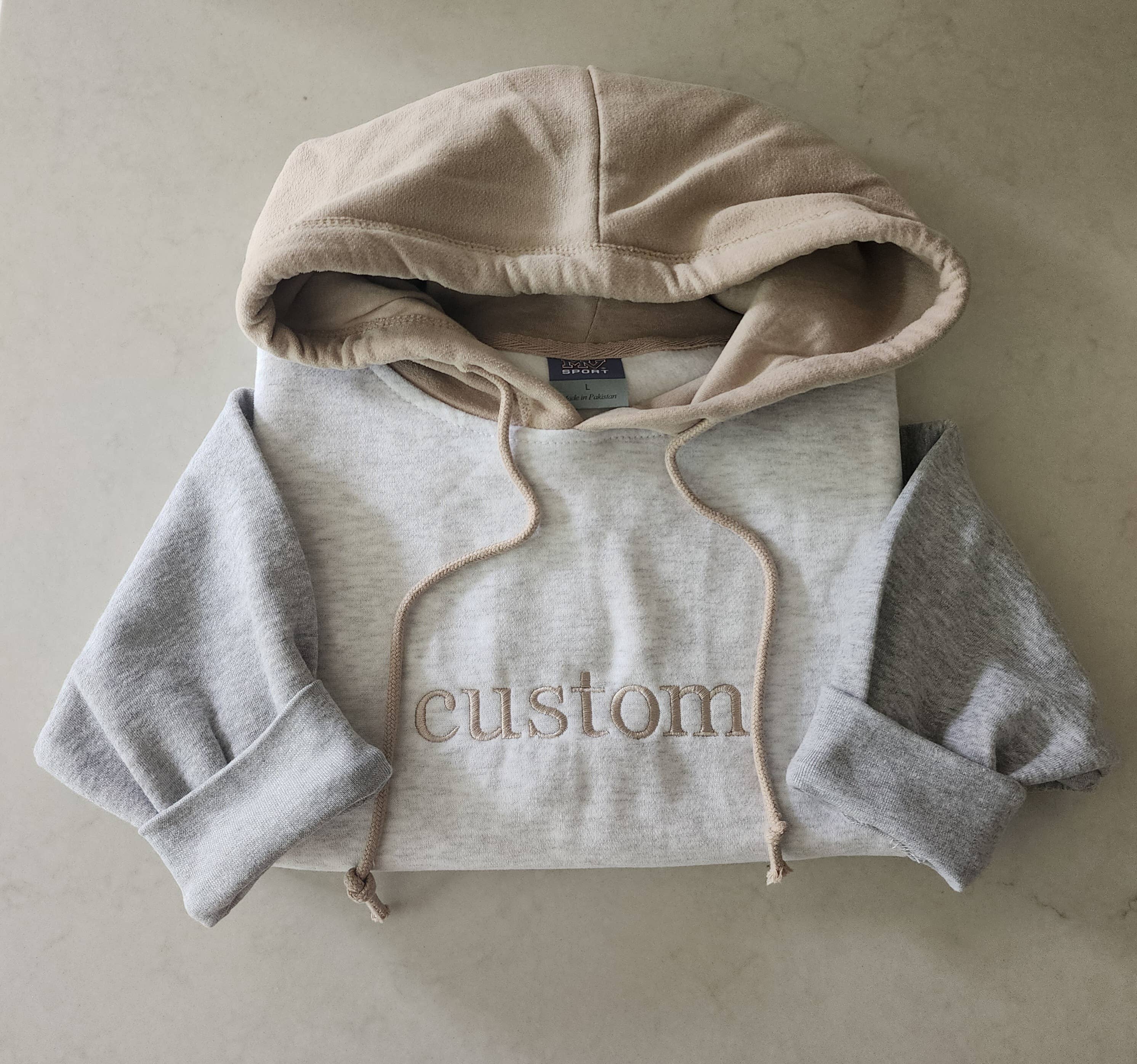 Coffee and Chaos Apparel - Wholesale Hoodie - Women's - Custom embroidered hoodie- cropped color block hoodie 1