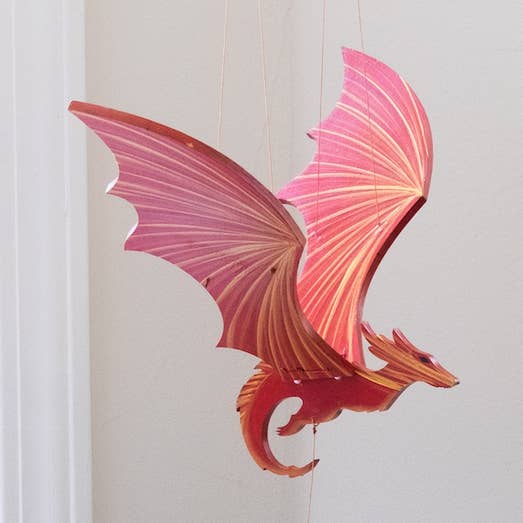 Fire Dragon Flying Mobile for wholesale by Tulia's Artisan Gallery