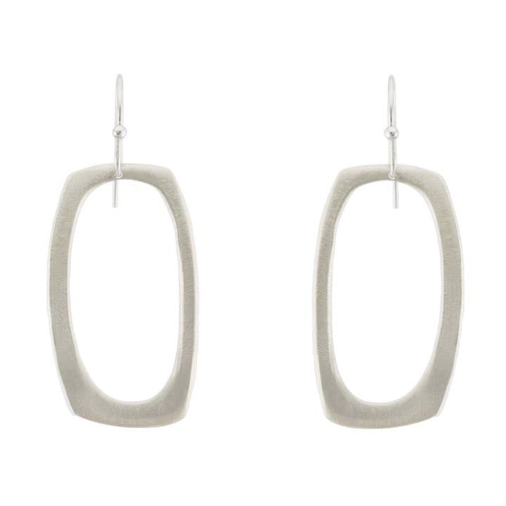 large open rectangle earrings for wholesale by Philippa Roberts