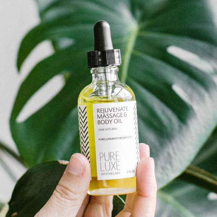 Huile de massage et pour le corps rajeunissante pour la vente par Pure Luxe Apothecary