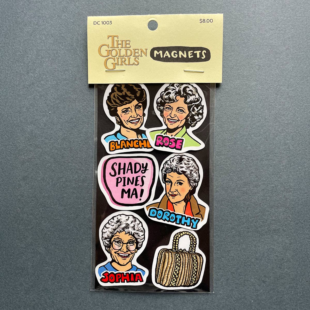 Design Corner - Wholesale Magnet - Golden Girls Die Cut Magnets 6 Pack1