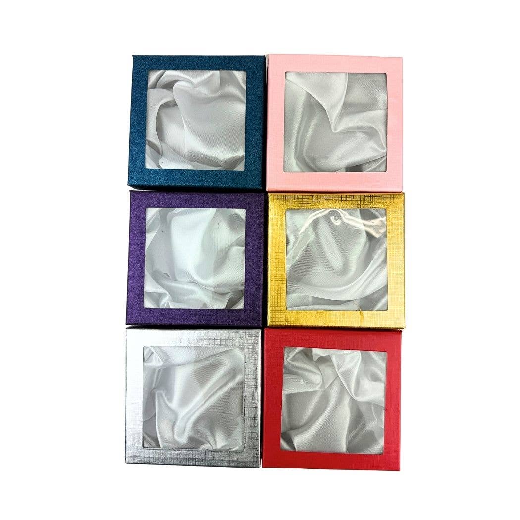ZKY Wholesale – Engroshandel Gaveæske – 12 stk. silkebeklædte firkantede gaveæsker til smykker1