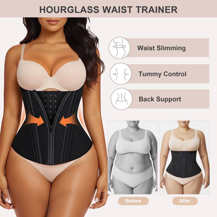 ShaperX Shapewear - Wholesale Corset - Women's - SHAPERX 15 Steel Bones Waist Trainer for Workout & Hourglass Shaping1