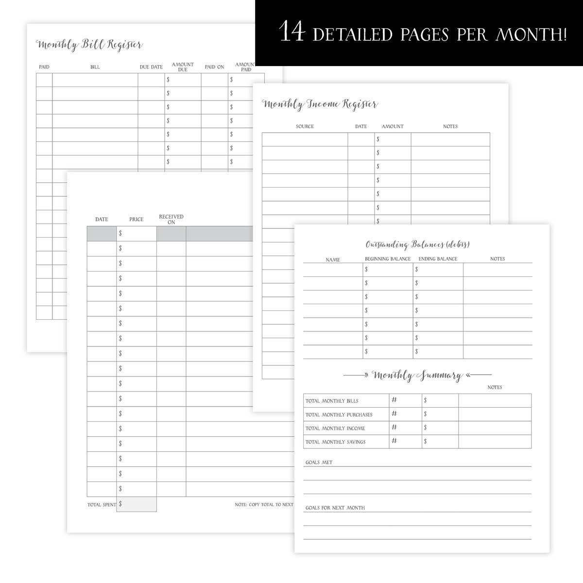 Practical Paper Company - Wholesale Planner - Financial Organizer 1