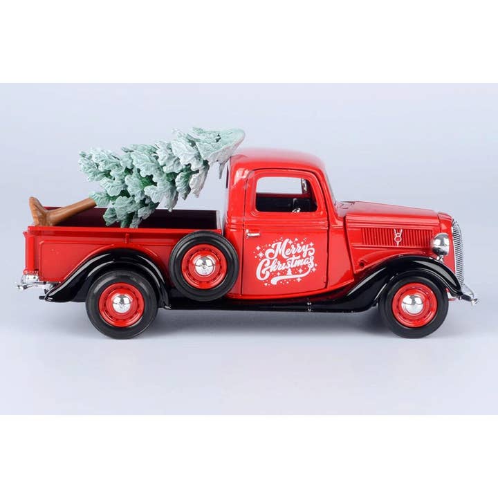 1937 Ford Holiday Pickup - Modelo a escala 1:24 de fundición a presión rojo para venta al por mayor de Historic Sales