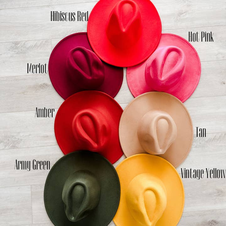 Wild Indigo - Wholesale Fedora - Women's - Western Burnt Hat Fern and Butterfly Design6