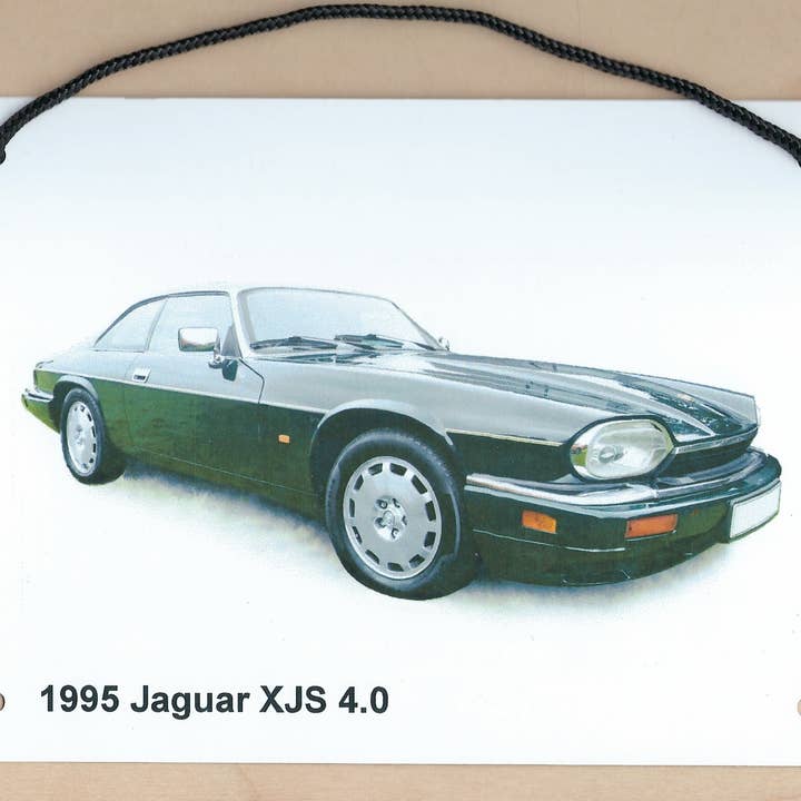 Jaguar XJS 4.0 1995 - Metal Plaque (8.25 x 5.75in) for wholesale by Witherden's Workshop