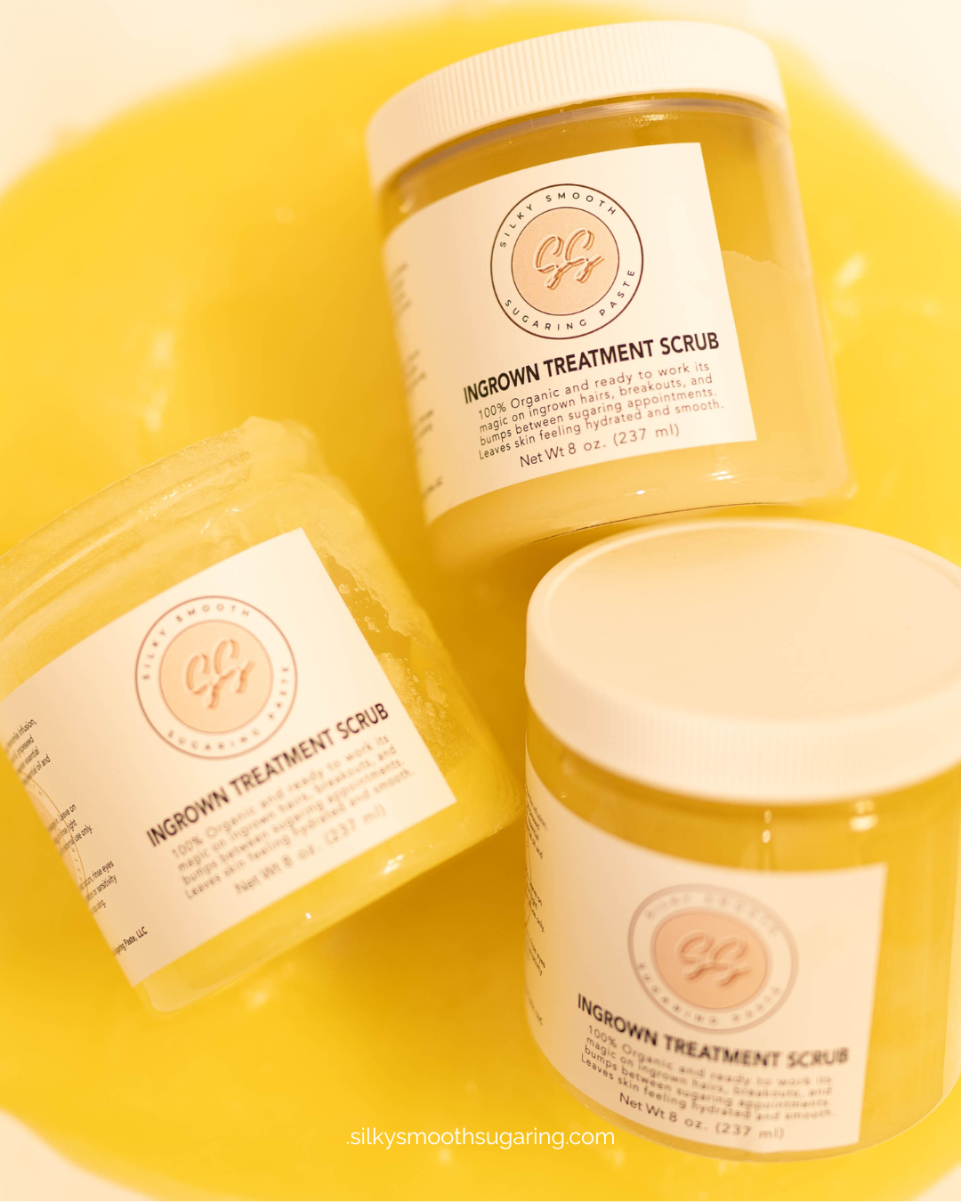 Silky Smooth Sugaring – Großhandel Körperpeeling – Peeling zur Behandlung von eingewachsenen Eingewachsenen2