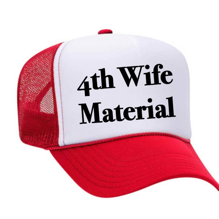 Inappropriate Trucker Hats - Venta al por mayor Gorra trucker - Mujer - Gorra de camionero 4th Wife Material31