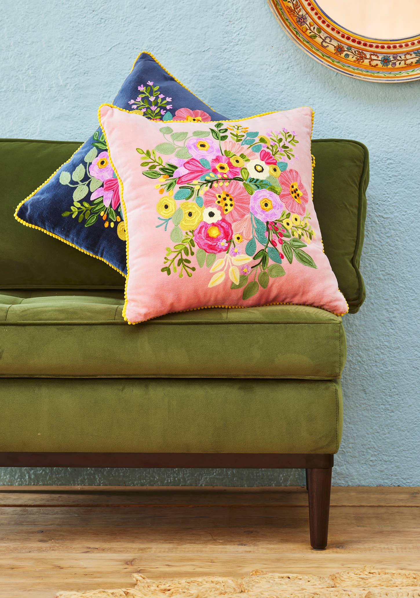 Namaste - Wholesale Throw Pillow Cover - Jacinta Velvet Cushion Cover1