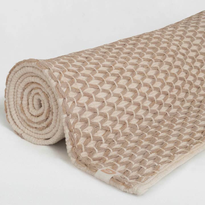Öko Living - Wholesale Yoga Mat - Diamond Yoga Mat - Clay & Cream 7mm