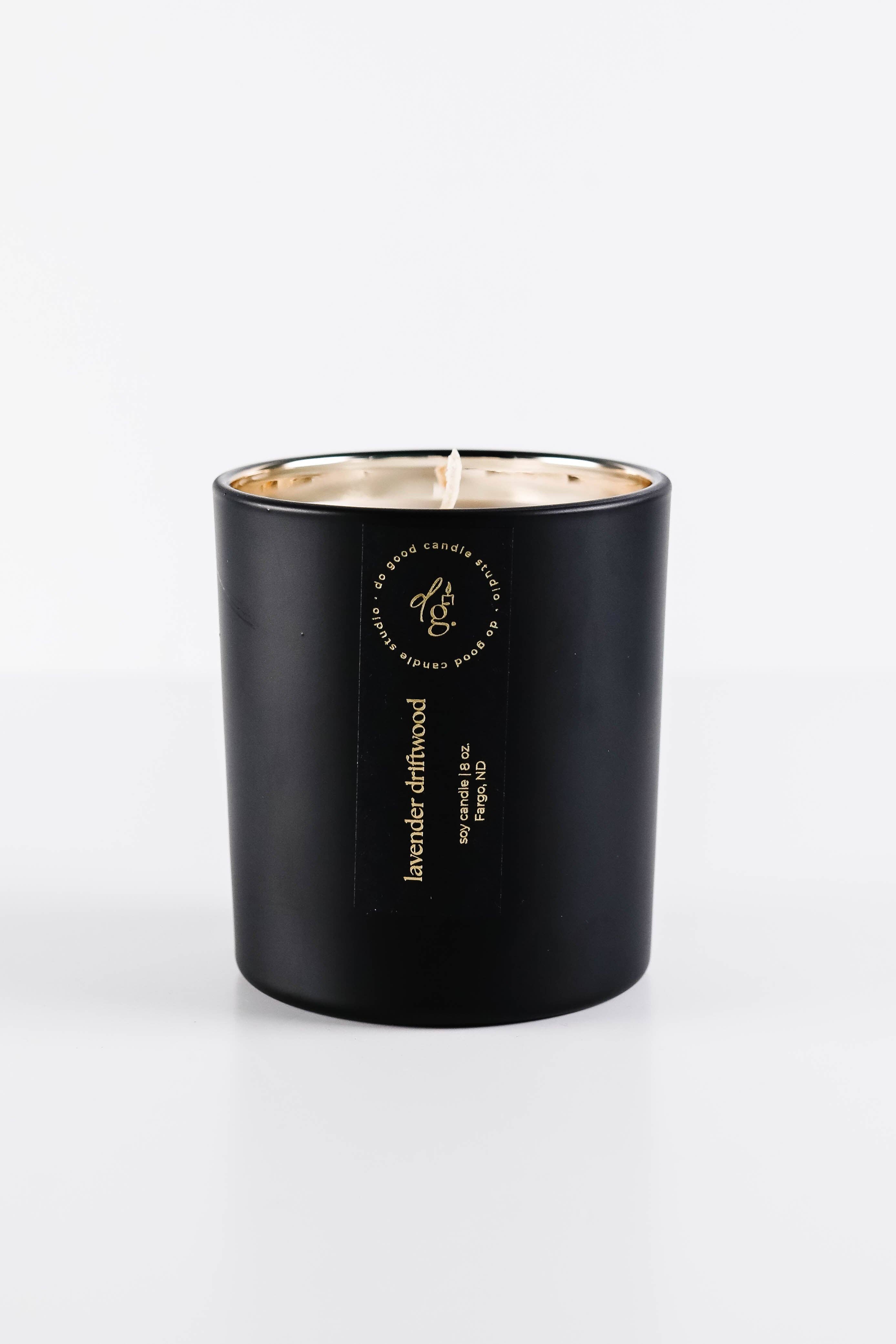 Do Good Candle Studio - Wholesale Jar/Filled Candle - Lavender Driftwood | Signature Black Collection| Soy Candle1