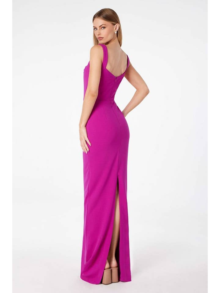 Tux-USA® - Wholesale Gown - Women's - Mermaid dress with square neckline, straps and square back2