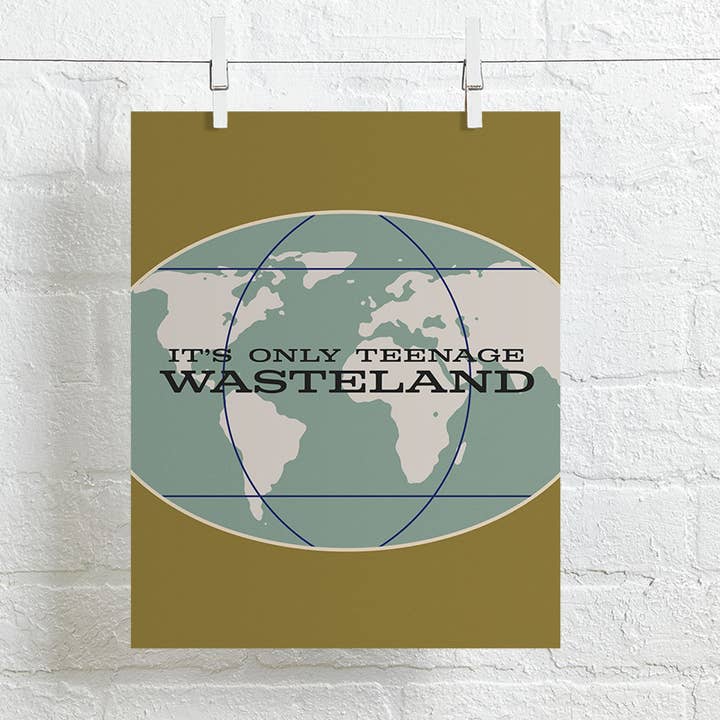 Lyrical Artworks - Wholesale Art Print - The Who | Baba O'Riley mid-century modern song lyric art