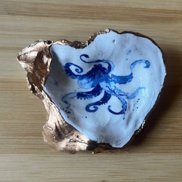 Nautical Oyster Shell Trinket Jewelry Ring Dish for wholesale by Lexi’s Creations