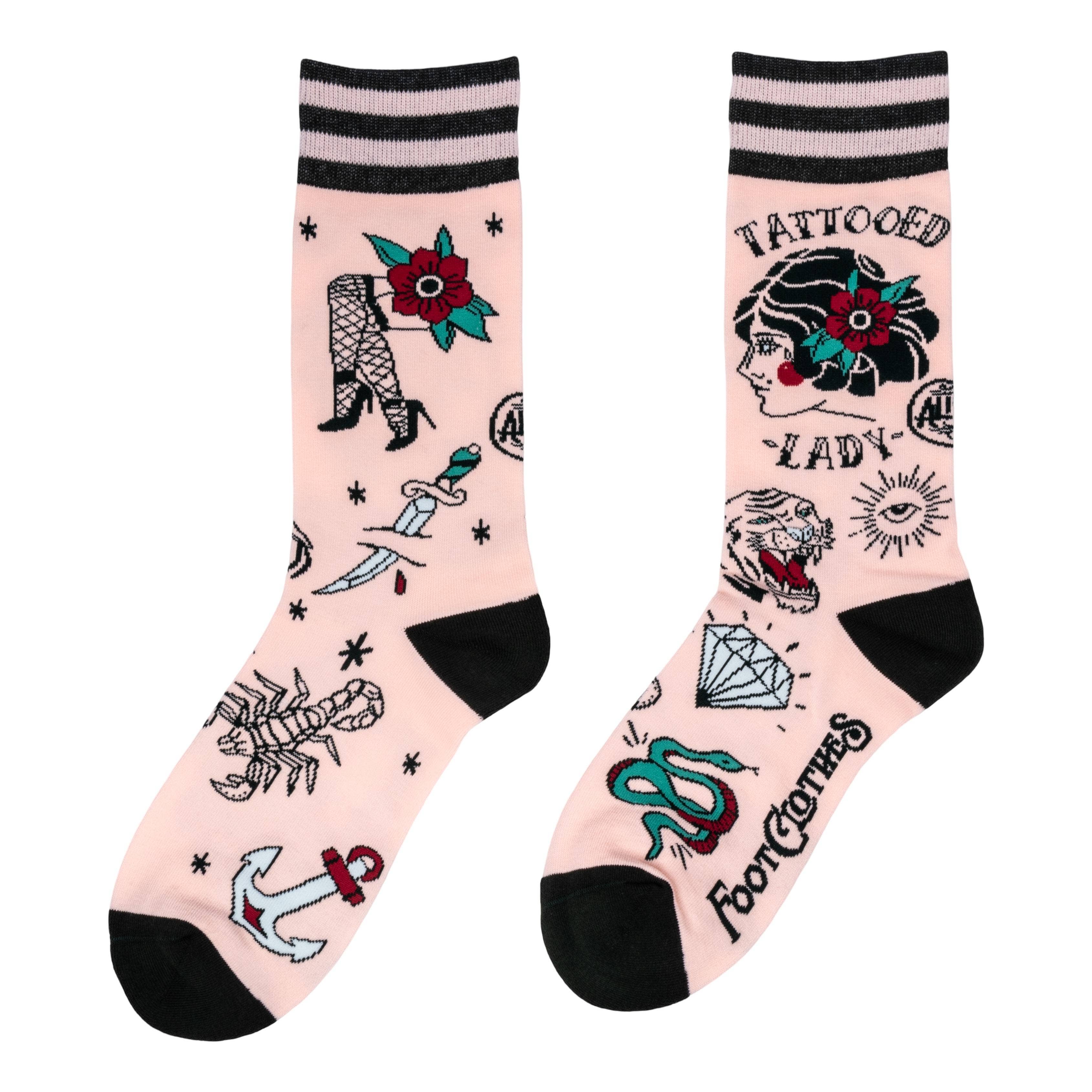 FootClothes LLC - Wholesale Socks - Unisex - Tattooed Lady Socks1