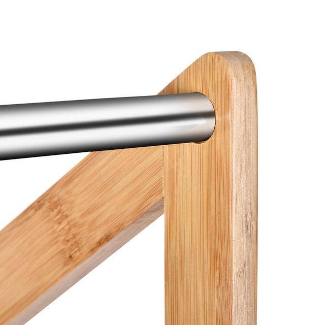 ToiletTree Products - Wholesale Drying Rack - 3-Tier Bamboo Rust-Proof Shirt Towel Bathroom Drying Rack6