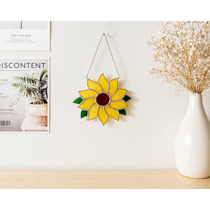 MondoBellissimo - Wholesale Suncatcher - Stained Glass Sunflower Suncatcher F53