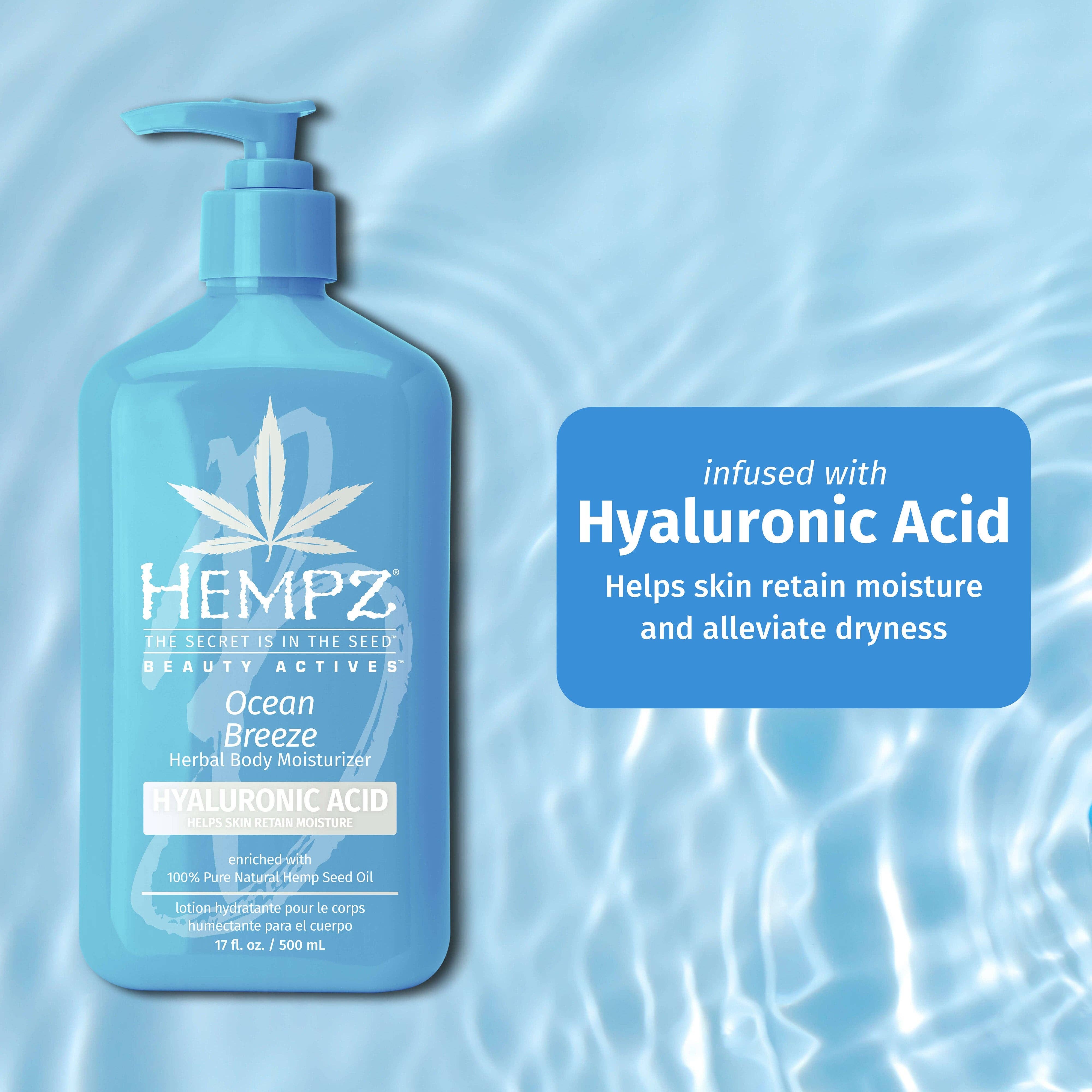 Hempz UK - Wholesale Body Cream/Lotion - Beauty Actives Ocean Breeze Herbal Body Moisturizer with Hyaluronic Acid2