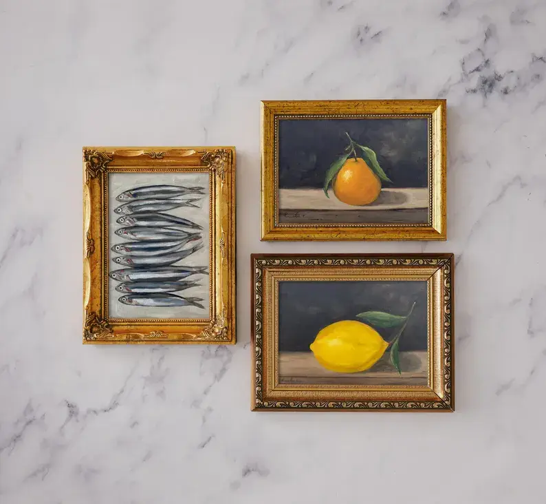 Krista Kim Studio - Venta al por mayor Ilustración - SARDINES - Lámina artística (sin marco)5