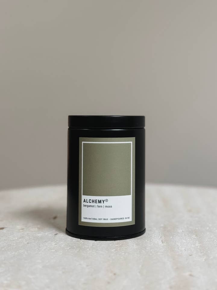 Gallery 7 oz Candle Tin | Alchemy for wholesale by Vessel Candle Studio