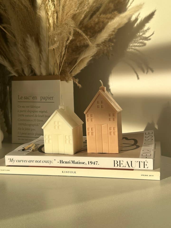 Scandi Husformad Ljusstake Set – Heminredningsgåva för wholesale av The lines studio